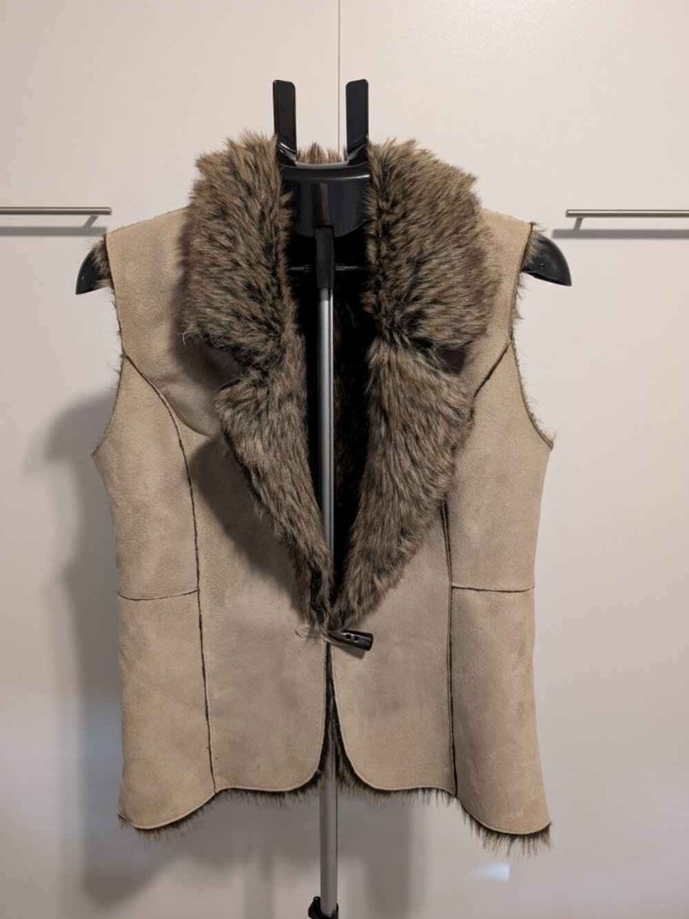 Fever Womens Faux Suede Vest - Med.
